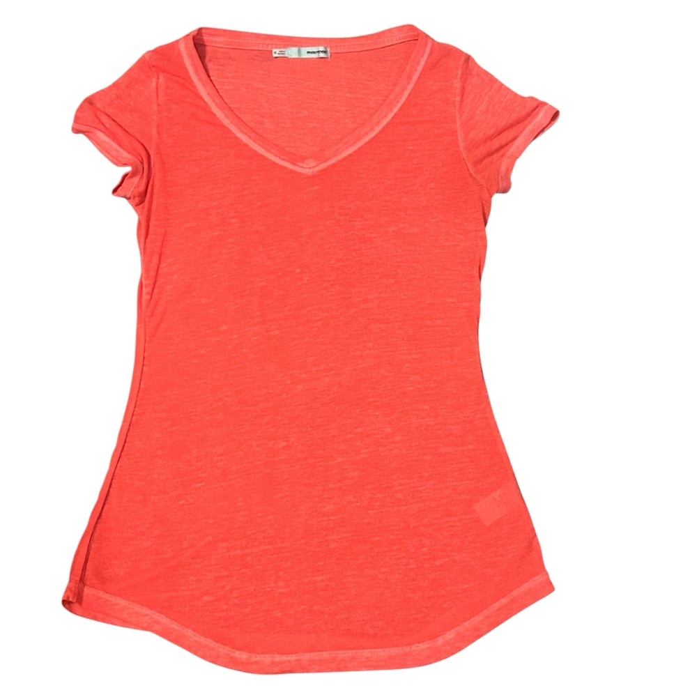 maurices pink V-Neck T-Shirt Extra Small XS Casual Tee Basic Top‎